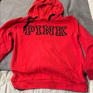 Victoria's Secret Red Hoodie Sweater